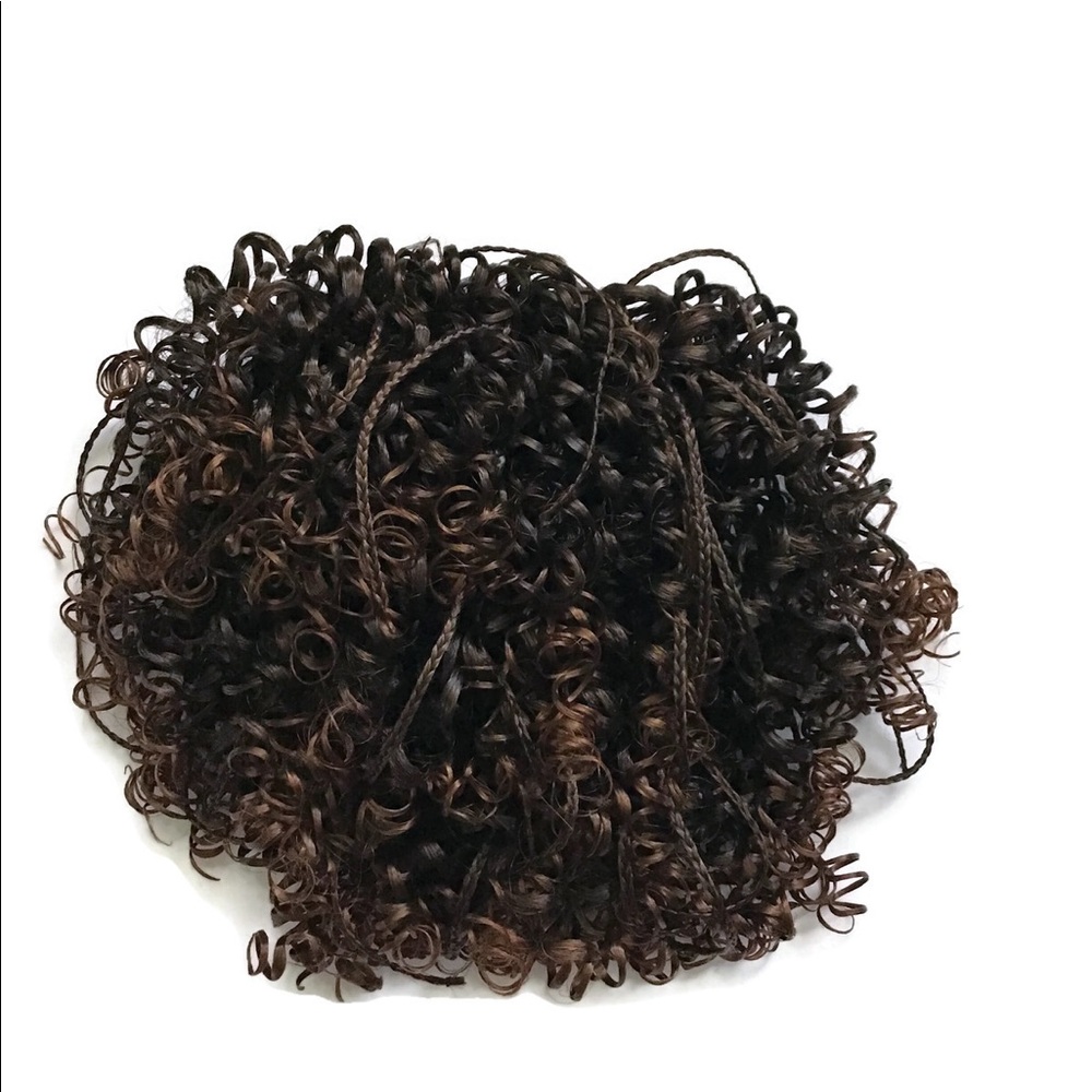 Chignon Curly  Braid Hair